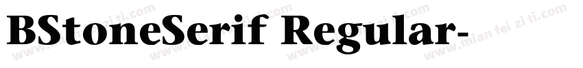 BStoneSerif Regular字体转换